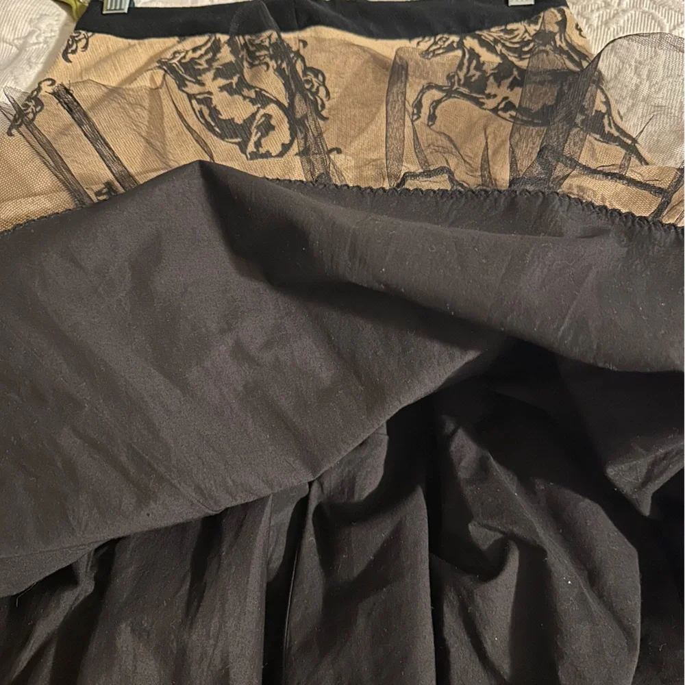 Anthropologie Odille Galloping Horses Swing Skirt - Picture 10 of 15